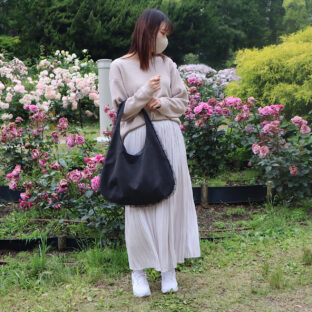 ワンハンドルビッグバッグ[ブラック×ブラック]