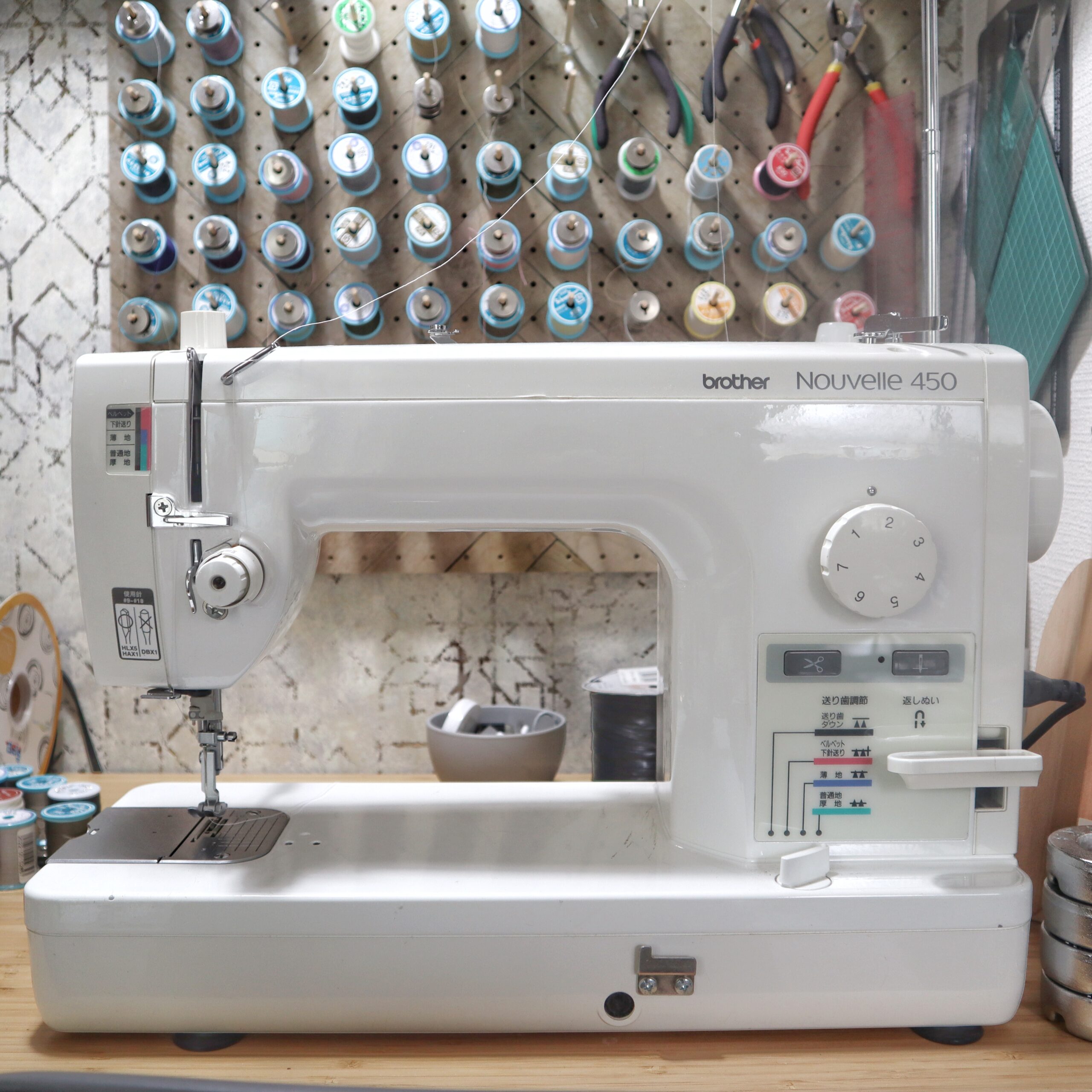 ハンドメイドバッグ ミシン