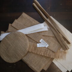 ジュートバッグのパーツ完成